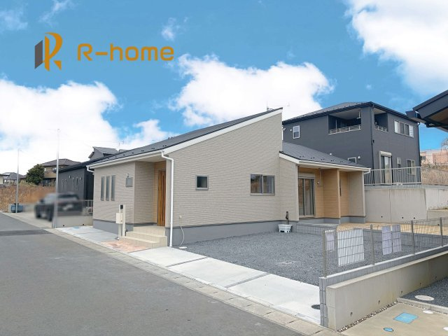 ひたちなか市船窪第2　新築戸建て　1号棟の外観パース|2025年12月完成予定！近隣の同仕様完成物件をご見学いただけます♪