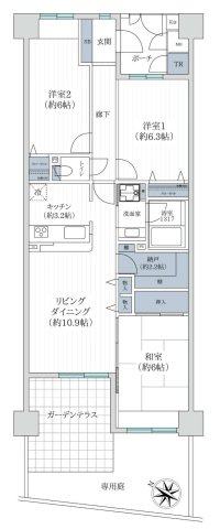 須磨シーサイドヒルズIの間取り|ご内覧はお気軽にリクラス不動産販売までお問合せください