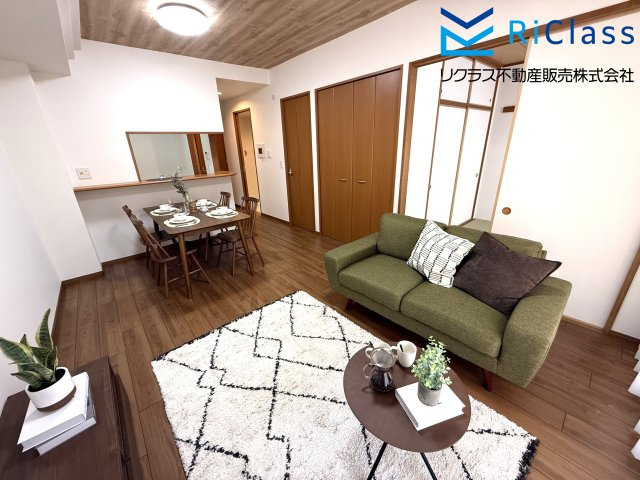 須磨シーサイドヒルズIの居間・リビング|使いやすい居間です