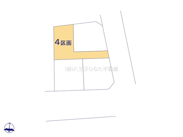 『八王子市土地』八王子市中山589-7【仲介手数料無料】の区画図|～仲介手数料無料☆八王子ひなた不動産～　八王子市中山　売地