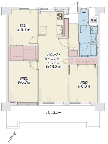 MAC箱崎コートの間取り