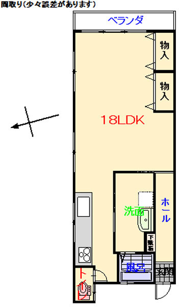 米田アパートの間取り