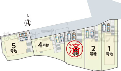 【キッチン】 | 奈良市押熊町の新築一戸建 全５区画 ２ | 現地写真（４号地キッチン）人気の対面キッチン♪