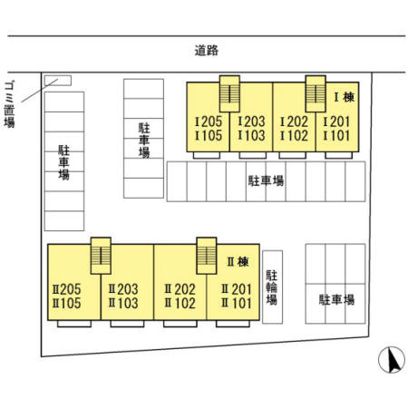 ル・グラン花繰 Ⅰの区画図