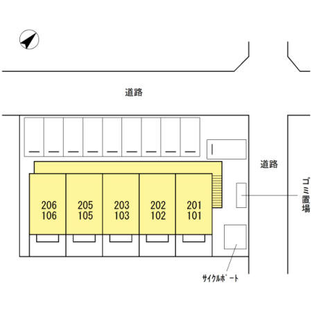 セジュールＧの区画図