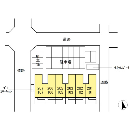 シェリアの区画図