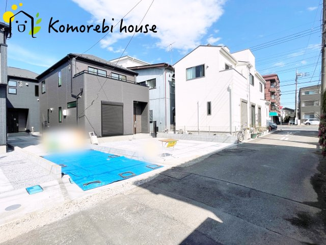 さいたま市大和田町18期　新築一戸建て　グラファーレ　02の前面道路含む現地写真|26.3.7撮影済み