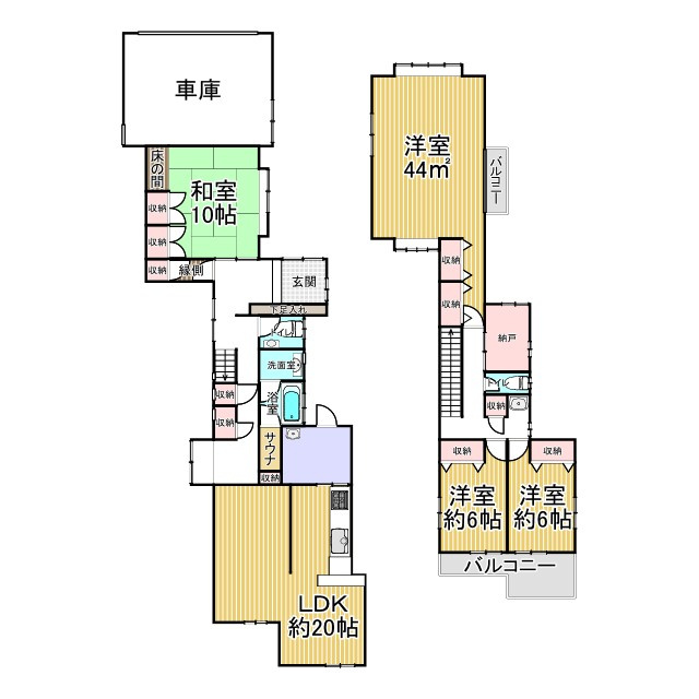 吉田中大路町 中古戸建の間取り