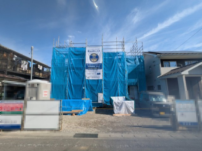 リーブルガーデン高崎市町屋町の前面道路含む現地写真