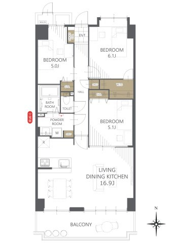 【間取り】パレス朝霧 