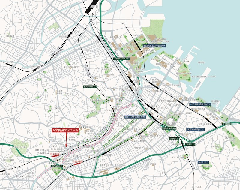 Le'a横濱アヴニールの地図