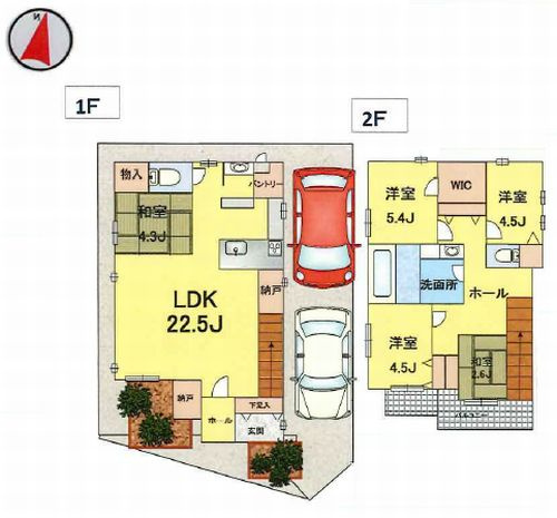 【間取り】 | 【仲介手数料０円】相模原市南区御園3丁目　中古一戸建て | 【仲介手数料０円】相模原市南区御園3丁目　中古一戸建て