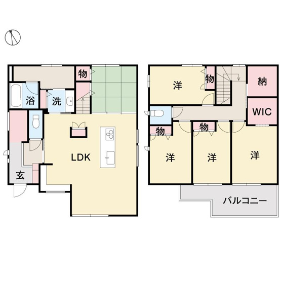 【間取り】 | 高知市福井扇町
