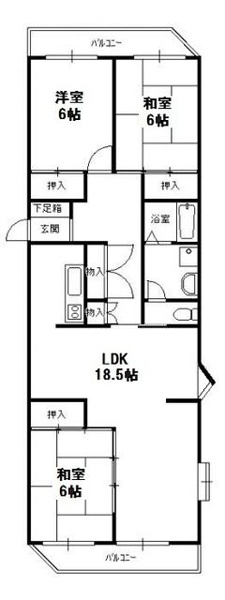 【間取り】 | ふよう小戸ハイツ