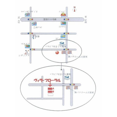 【地図】 | ヴィラ・フローラル　B棟