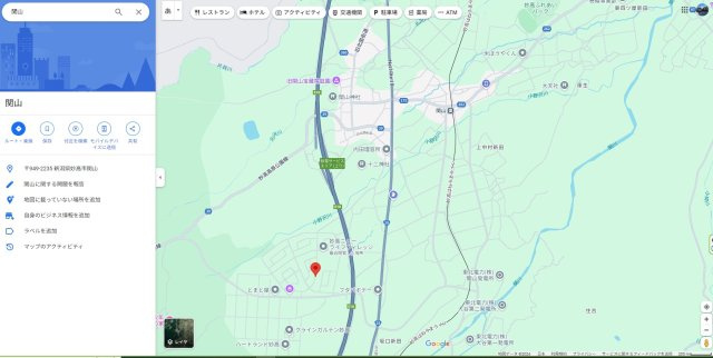 妙高ニューライフヴィレッジの地図