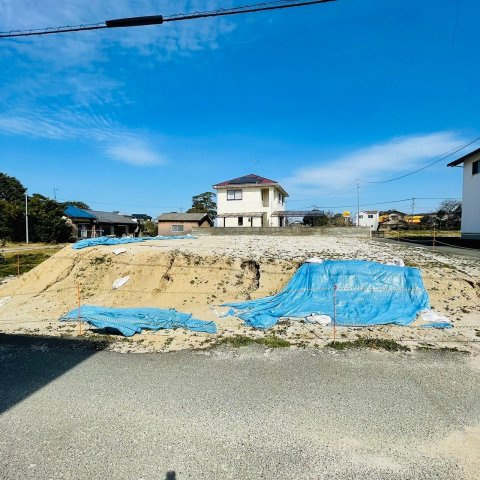 糸島市篠原西３丁目　売り土地【2号地】の外観|南西道路より