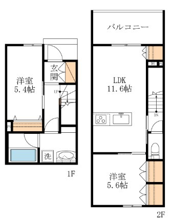 オークメゾン加美の間取り