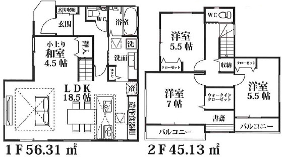 東武東上線新河岸駅徒歩４分の間取り|4LDK