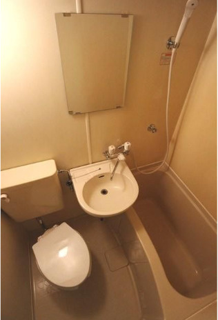 サンヒル新町　最上階　敷金0　礼金0　TVドアフォン　の浴室