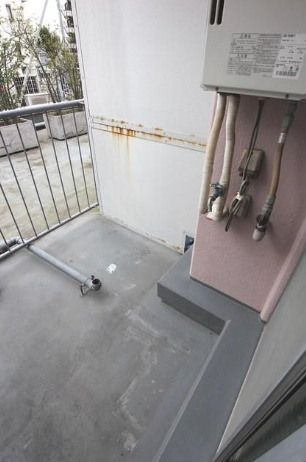 サンヒル新町　最上階　敷金0　礼金0　TVドアフォン　のバルコニー