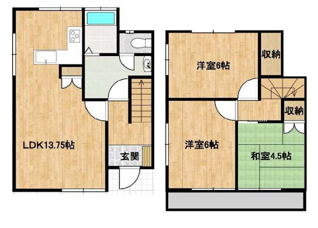 【間取り】 | 武蔵村山市岸3丁目　中古戸建 | 3LDK