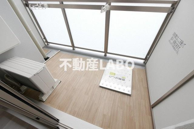 エスリードレジデンス大阪難波のバルコニー