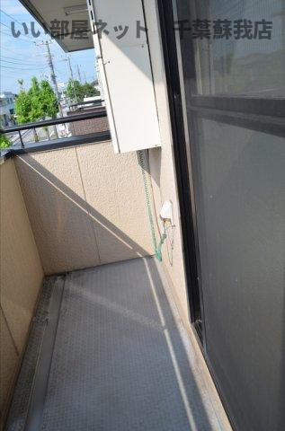 ハイツ１２８のバルコニー|落ち着いた時間を過ごせるバルコニーです