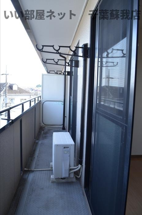 ハイツ１２８のバルコニー|陽当たり良好なバルコニーです