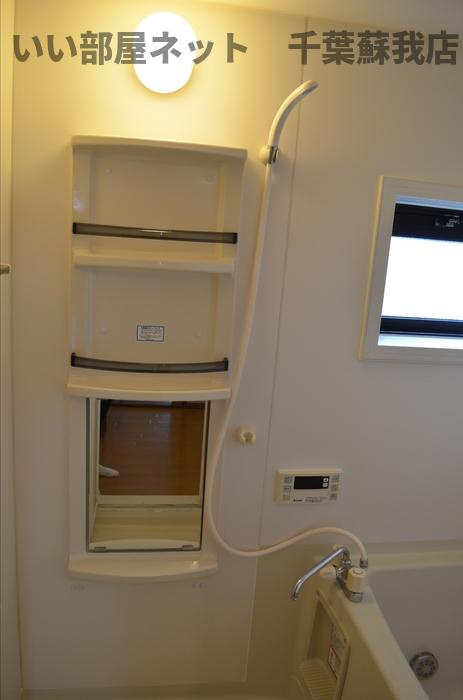 ハイツ１２８の浴室|ゆったり過ごせるお風呂です