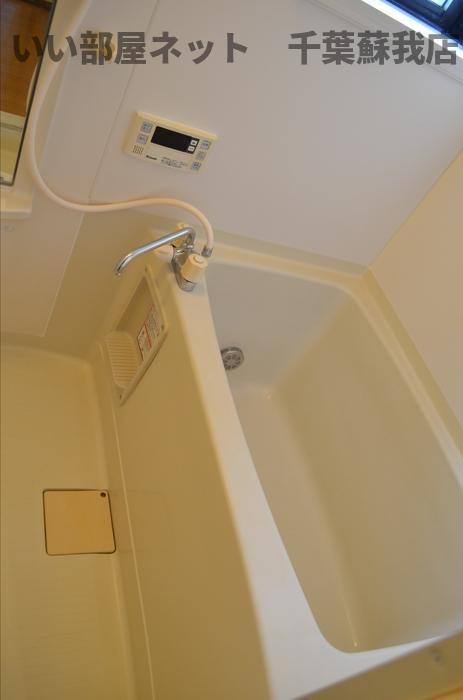 ハイツ１２８の浴室|コンパクトで使いやすいお風呂です