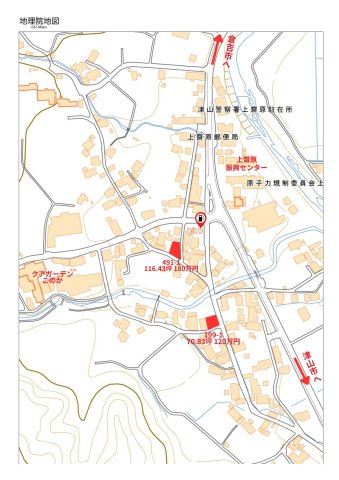 苫田郡鏡野町上斎原　売土地116坪