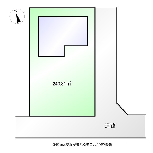 熊谷市柿沼　中古戸建の区画図|図面と現況が異なる場合、現況を優先とします。