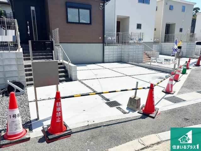 ●奈良市押熊町　第4期　新築一戸建ての駐車場|駐車スペース！散水栓があるので、こまめに愛車を洗えます！