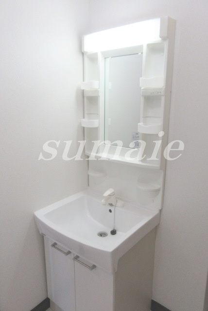 第二プラムフラワーガーデンの洗面所|独立洗面台完備