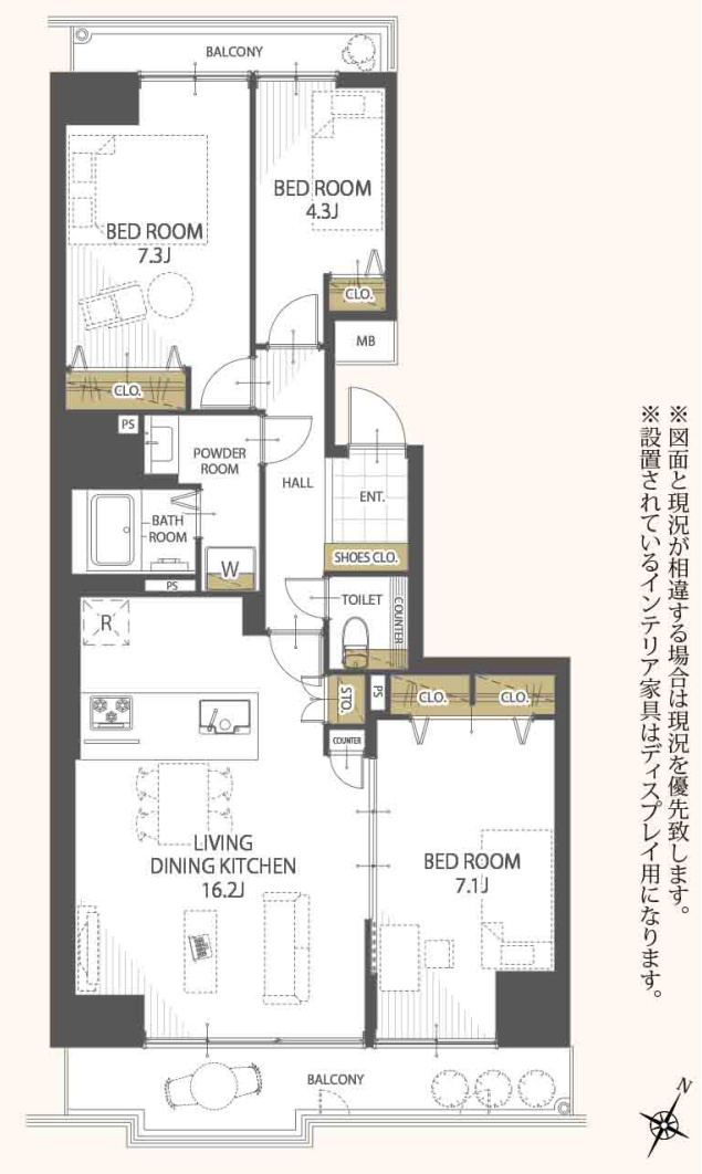 パークフィールドみさとテラ・ウエスト5街区2号館のその他|間取図です
