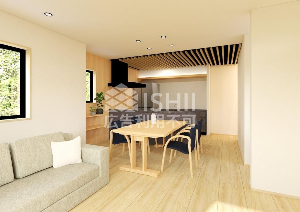 東京都大田区西蒲田１邸の居間・リビング