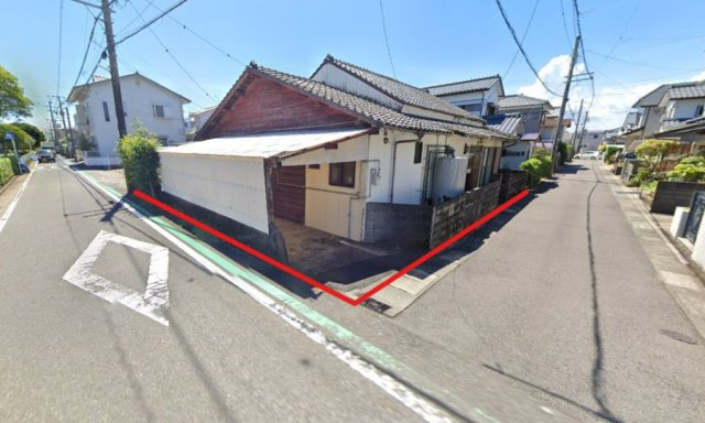 中西町の前面道路含む現地写真