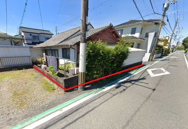 中西町の前面道路含む現地写真