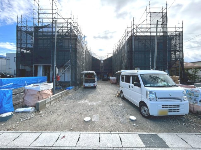 クワイエ　一宮市三条第6　全4区画分譲の外観|「現地（2025年11月7日）撮影」　
■全体写真　
■ヤマダ不動産　株式会社リライフ　