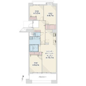 レークヒルズ野多目1番館A棟☆仲介手数料無料☆の画像