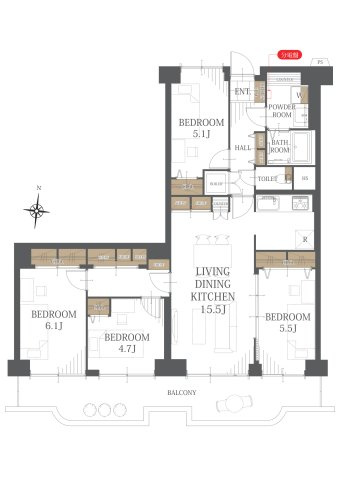 【間取り】シャルム茨木 