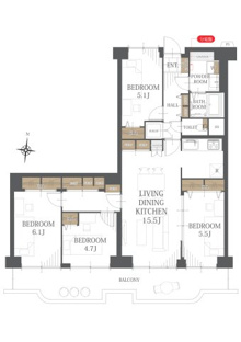 【間取り】シャルム茨木 