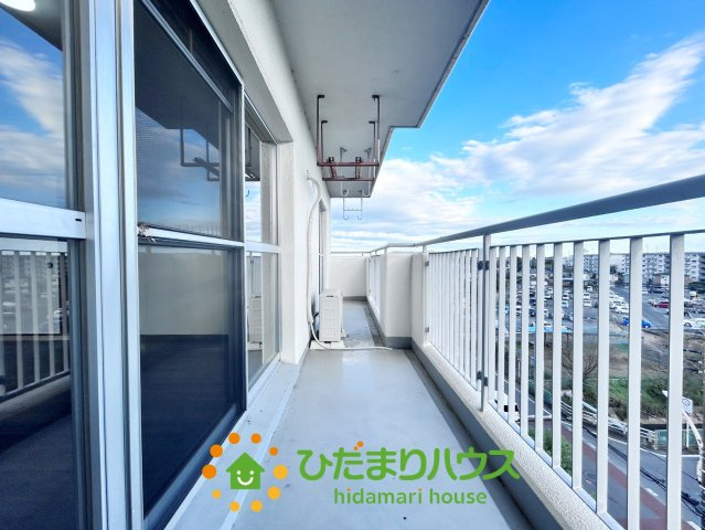 東鷲宮ニュータウン公園通りのバルコニー