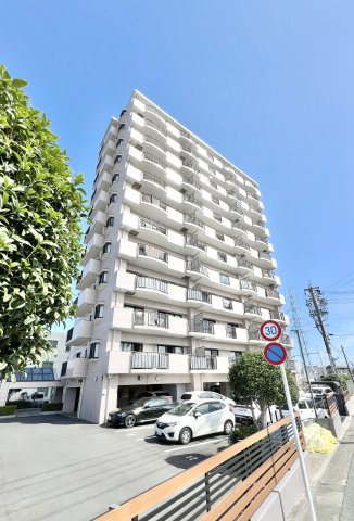 ブライトタウン浅田の外観|浜松駅南にそびえる12階建てのマンション！全室陽当り良好です！
