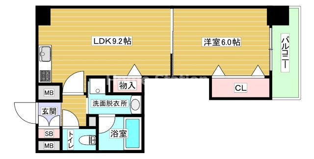 【間取り】 | アルグラッド福島SOUTH