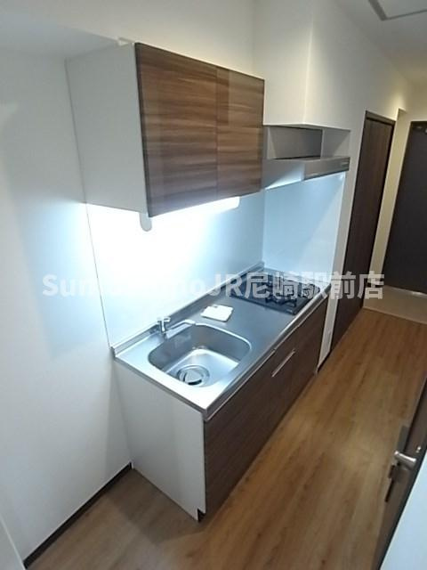 プリエール阪神尼崎のキッチン|きれいなキッチンです