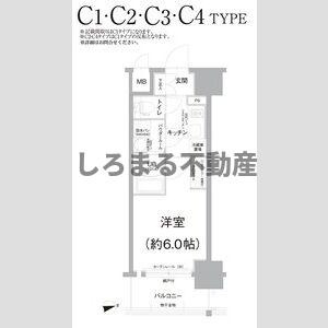 エスリード難波ザ・アークの間取り