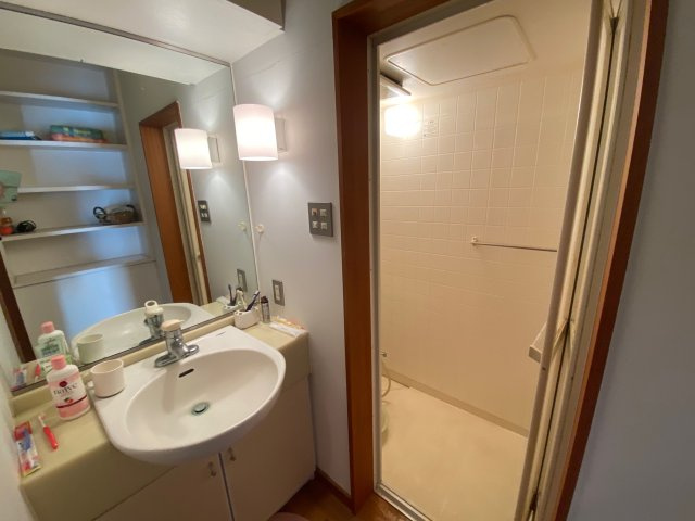 コルテ・ミラの独立洗面台|浴室の他にシャワールームもあります