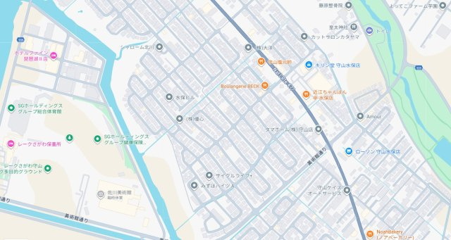 守山市水保町　第13期　新築一戸建ての地図